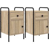 vidaXL Nočna omarica 2 kos Sonoma hrast 35 x 36,5 x 61 cm, (5000298656) | Shoptok.si