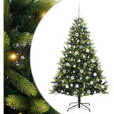 vidaXL Umjetno savitljivo božićno drvce 300 LED-a Zelena 180 cm | shoptok.hr