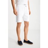 Dewberry 89749 Mens Sport Style Pocket Shorts-WHITE | Shoptok.si