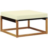  Set vanjskih sofa 7 kom. Prirodna i krem Čvrsto drvo akacije | shoptok.hr