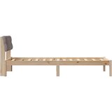  Okvir kreveta Smeđa i taupe 75 x 190 cm Masivna borovina | shoptok.hr