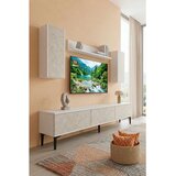 Hanah home TV komoda Didema 180, bela / travertin Cene