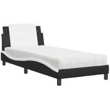  Okvir kreveta bez madraca Zadar crno-bijeli 80 x 200 cm od umjetne kože | shoptok.hr