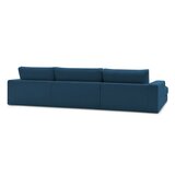 Bobochic Paris Tamno plava kutna garnitura od samta (u obliku slova "U") Leonard – | shoptok.hr