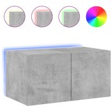 vidaXL Stenska TV omarica z LED lučkami betonsko siva 60x35x31 cm, (20988561) Cene