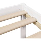  Krevet s regalom z knjige bez madraca bijeli 120x190cm borovina | shoptok.hr