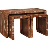 vidaXL Konec mize večbarvno trden predelan les | Shoptok.si