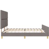  Krevetna konstrukcija Sivo-smeđa 180 x 200 cm tkanina | shoptok.hr