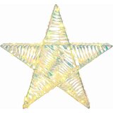 vidaXL 3D zvezda med 50 LED Toplo bela 55 x 52.5 x 9 cm PET | Shoptok.si