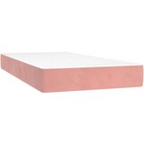 Box spring postelja z vzmetnico LED roza 90x200 cm žamet, (20724935) | Shoptok.si