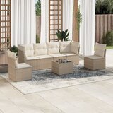  6-dijelni set vrtnih sofa od poliratana s jastucima smeđi | shoptok.hr