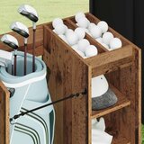 Golf ormar s kotačem Jednobojno Staro drvo 65 x 45 x 98 cm | shoptok.hr