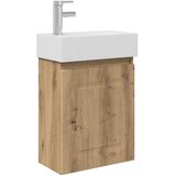 vidaXL Kopalniška omarica s tapo Artisan hrast 45,5 x 22,5 x 84 cm, (5000245598) | Shoptok.si