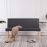 vidaXL Klop 139,5 cm sivo umetno usnje Cene