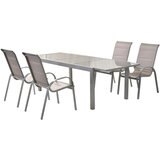 Gardenson Vrtni Set Amalfi, 5-delni, Raztegljiva Miza | Shoptok.si