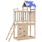  Igraći Toranj Smeđa 110,5 x 52,5 x 215cm Čvrsto borovo drvo | shoptok.hr