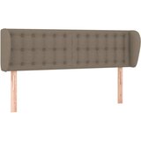 Maison Chic posteljno vzglavje - vzglavna omarica - nočna omarica z ušesi taupe 147x23x78/88 cm blago, (21713395) Cene