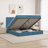  od pjene s madracem i LED-om Tamno plava 200 x 200 cm | shoptok.hr