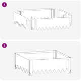  Ograda oko Travnjaka 60 x 60 x 20 cm Čelik Antracit - Antracit 60 x 60 x 20 cm 1 | shoptok.hr