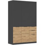 Modern Living Omara Za Oblačila Max, Temno Siva, Barva Hrasta | Shoptok.si