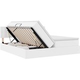  Krevet s od storage Čista bijela 180 x 200 cm Lažna koža | shoptok.hr