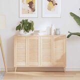 vidaXL Vrata za omarico z letvicami 4 kosi 69x29,5 cm trdna borovina | Shoptok.si