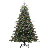vidaXL Umestno božično drevo Zelena 240 cm PVC, kovina in plastika | Shoptok.si