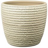 Soendgen Keramik Okrugla tegla za biljke (Vanjska dimenzija (ø x V): 19 x 17 cm, Kremasto, Keramika) Cijene