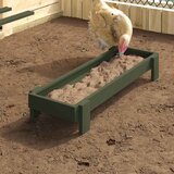 vidaXL Krmilna posoda za kokoši Oljčno zelena 80 x 28 x 13.5 cm | Shoptok.si