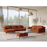 Makamii oranžna žametna kotna sedežna garnitura (levi kot) nalu – | Shoptok.si