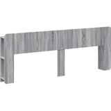  Glava kreveta s ormarićem Siva sonoma Konstruirano drvo - Siva sonoma 200 cm | shoptok.hr