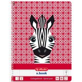 Herlitz Blok kolegij A4 80 listova karo, Zebra, | shoptok.hr
