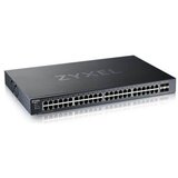 Zyxel XGS1935-52 52-portni pametni upravljani switch (omrežni preklopnik) s 48 gigabitnimi bakrenimi priključki in 4×10G SFP+ režami v hibridnem načinu; deluje samostojno ali v NebulaFlex Cloudu | Shoptok.si