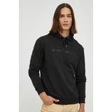 Bruuns Bazaar Bombažen pulover moški, črna barva