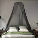  Mreža za komarce za krevet 3 kom. 156 mesh Crna ⌀56 x 220 cm | shoptok.hr
