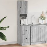 vidaXL Kuhinjska omarica siva sonoma 35x50x180 cm inženirski les Cene