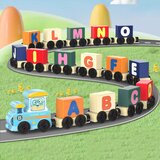 Lean Toys Izobraževalni vlakec, črke, številke, barvit, 16 kosov | Shoptok.si