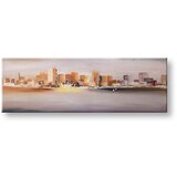  Slikana slika na platnu grad 120x40 cm Cene