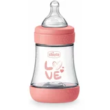 Chicco Perfect 5 steklenička za dojenčke 0 m+ Slow Flow Pink 150 ml