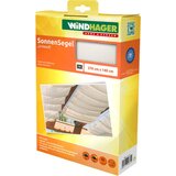 Windhager Sončno jadro, napenjanje z vrvmi, 2,7 x 1,4 m - Uni-bela Cene