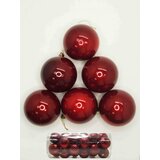 Home deco plastična kuglica za bor 8 cm, 24 KOM/SET | shoptok.hr