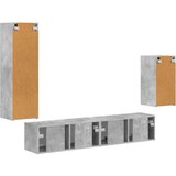  Komplet TV omaric 3 pcs Betonsko siva Konstruiran les - - Siva - 51.13 - 30 x 31 x 100 cm - 2025-vidaXL-Uvoz_2 | Shoptok.si
