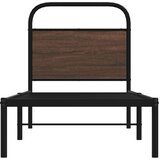 vidaXL Okvir kreveta bez madraca smeđa boja hrasta 80x200 cm drveni | shoptok.hr