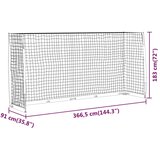  Nogometni gol 366,5 x 91 x 183 cm čelični | shoptok.hr