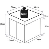 MID.YOU Zaboj Za Sedenje Boxas, Svetlo Siva | Shoptok.si