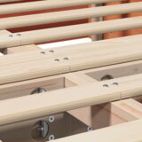  Krevetna konstrukcija Voštano smeđa 140 x 190 cm Masivno drvo | shoptok.hr