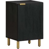 vidaXL Kopalniška omarica črna 38x33x58 cm iz umetnega lesa | Shoptok.si