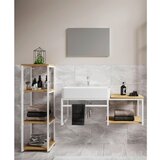 MID.YOU kopalnica bitila 100, bela, barva hrasta, 4-Delno | Shoptok.si