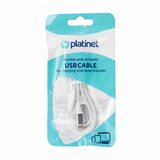 Platinet omega PSCCL1L usb 27W / 3A 1m beli