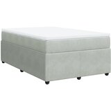 Maison Chic Box spring postelja - Vzmetna postelja z vzmetnico svetlo siva 120x190 cm žamet SL11330, (21904621) | Shoptok.si